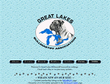 Tablet Screenshot of greatlakesbullmastiffassociation.com